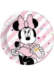 Procos 8 rubis Assiette Minnie Mouse 23cm