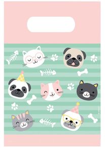 Amscan 8 borse regalo animali 23,5 cm (5er Multipack)