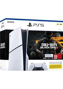 Sony PlayStation 5 Slim Disc Edition 1TB + Call of Duty: Black Ops 6 - Weiss, Spielkonsole