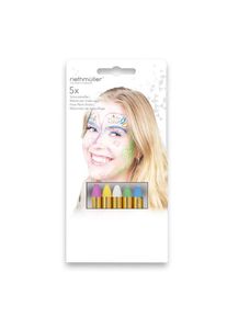Amscan 5 lápices de maquillaje pastel