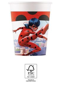 Procos 8 gobelets en papier Miraculous Zag 200 ml