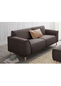 Andas , 2,5-Sitzer »Janek Scandic Design, elegant und zeitlos«, mit Federkern und Keder in scandinavischem Design , stone