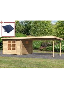 Woodfeeling , Gartenhaus »Trittau 3«, mit Anbaudach , naturbelassen