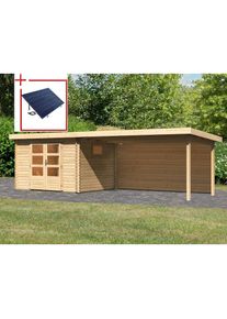 Woodfeeling , Gartenhaus »Trittau 3«, mit Anbaudach , naturbelassen