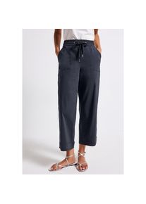 Street One , Damen , Stoffhose Sommerhose mit Turn-Up , deepwater blue , Länge 28 , 42 -Länge 28 , 42 , Casual Fit Hose für Damen von Street One