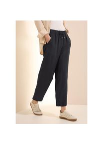 Cecil , Leinenhose »Style Neele«, Sommerhose mit Kordelzug und aus einem Leinenmix , volcanic grey , Länge 26 , L (42) -Länge 26 , L (42) , 7/8...