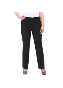 KjBRAND, Damen, Stoffhose &raquo;Bea&laquo; Sommerhose optimale Passform in Quer-Stretch, schwarz gestreift, K-Gr, 48/24 -K-Gr, schwarz gestreift, Gepflege Hose <