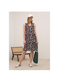 Cecil , Jerseykleid, Sommerkleid mit Raffung an den Schultern und grafischem Muster , mulberry red , N-Gr , S (38) -N-Gr , S (38) , Gemustertes...