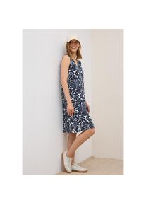 Cecil , Jerseykleid, Sommerkleid mit Raffung an den Schultern und grafischem Muster , urban dark blue , N-Gr , L (42) -N-Gr , L (42) , Gemustertes...