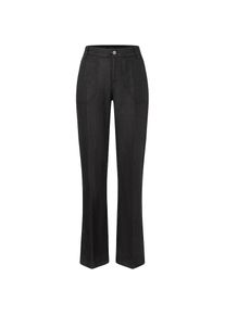 MAC, Damen, Leinenhose &raquo;NORA&laquo; Sommerhose in verk&uuml;rzter L&auml;nge, temperaturausgleichend, black, L&auml;nge 30, 40 -L&auml;nge 30, black, Leinenhose NORA in 