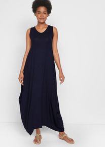 Maxi jurk van jersey extra wijd - blauw - maat 56/58 (3XL) - viscose - bonprix