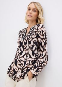 Tunika i lett viskose, svart, st&oslash;rrelse 52, bonprix