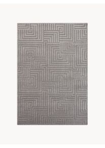 ELLE Decoration Dywan z wypukłą strukturą Manipu Szary S 120 x D 170 cm