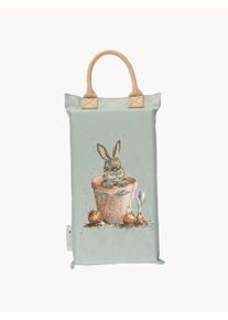 Wrendale Designs Cojín para la rodilla reversible The Flower Pot Gris An 43 x Al 7 cm