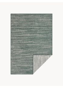 ELLE Decoration Alfombra reversible de pelo corto para interior/exterior Mélange Verde An 200 x L 290 cm