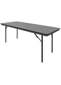 Mesa plegable rectangular Bolero, gris, 183 cm