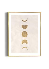 Reinders! Poster Moonphases deurposters goud(kleur)