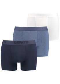 Levi's Levi's Boxershort LEVIS MEN PREMIUM BOXER BRIEF 3P (Set van 3) heren boxershorts maat S blauw