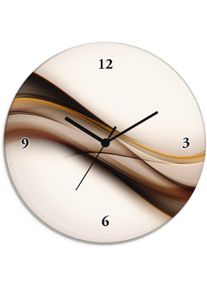 Artland Wandklok Golf optioneel verkrijgbaar met kwarts- of radiografisch uurwerk, geruisloos zonder tikkend geluid klokken & wekkers bruin