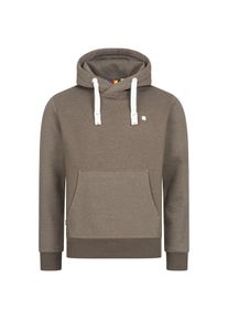 DEPROC Active Hoodie LinusCMYK II MANNEN zachte fleecejack met kangoeroezak heren fleece vesten maat L (52) bruin