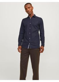 Jack & Jones Jack & Jones Overhemd met lange mouwen JPRBLAPARKER DETAIL L/S SHIRT NOOS heren overhemden maat XS blauw