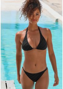 s.Oliver RED LABEL Beachwear Triangelbikini Naila met structuur (set) dames triangelbikini's maat C/D zwart