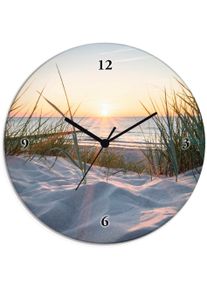 Artland Wandklok Oostzeestrand optioneel verkrijgbaar met kwarts- of radiografisch uurwerk, geruisloos zonder tikkend geluid klokken & wekkers beige