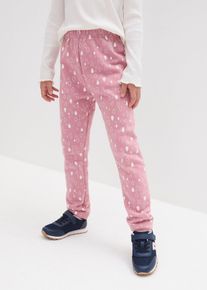 bonprix Termiczne legginsy dla dziewczynek, z czystej bawełny organicznej, różowy, 92/98