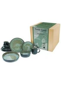 Creatable Kombiservice , Grün , Keramik , 10-teilig , 350 ml , Geschirr, Geschirrsets, Kombiservice