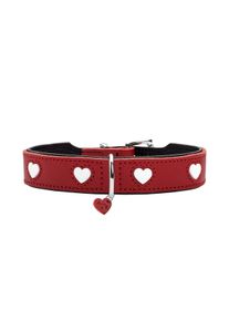 Hunter Halsband Love rot/schwarz 47/S-M