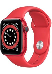 Apple Watch Series 6 Alluminio 40 mm (2020) | GPS | rosso | Cinturino Sport rosso