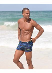 Kangaroos Boxer-Badehose, mit Streifendesign