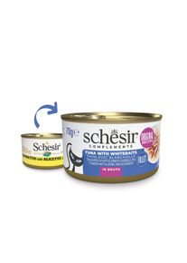 12x70 g Schesir Cat Thunfisch mit Sardellen in Brühe