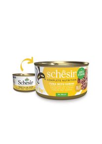 12x85 g Schesir Cat Complete Thunfisch mit Surimi in Jelly
