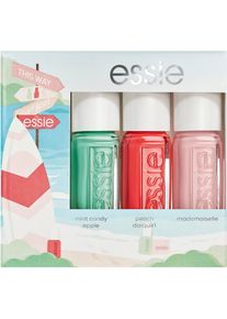 essie , Nagellack-Set »Sommer-Nagellack-Kit Mini Trio«, mit natürlichen Inhaltsstoffen , 99, 72, 13 mint candy apple, peach daiquiri, mademoiselle...