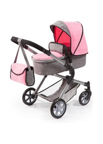 BAYER, Kombi-Puppenwagen &raquo;City Neo, Grau/Rosa&laquo;, Grau/Rosa, Kombi-Puppenwagen