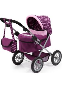 BAYER, Puppenwagen &raquo;Trendy, pflaume&laquo; mit Wickeltasche, pflaume, Puppenwagen