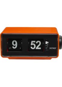 Denver , Radiowecker »CR-425 Retro« , orange , Batterie- oder Netzbetrieb möglich / Nur 3 AA-Batterien nötig (siehe Bedienungsanleitung)