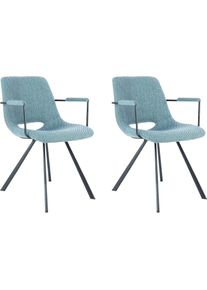 Kayoom , Stuhl »Josephine 625 2er-Set, pflegeleicht«, (Set), 2 St., pflegeleicht , Blau