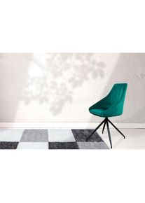 Kayoom , Polsterstuhl »Stuhl Martha 110 2er-Set, edle Optik, Oberfläche mit samtigem Bezug«, (Set), 2 St., samtweicher Bezug, drehbar, Drehfunktion...