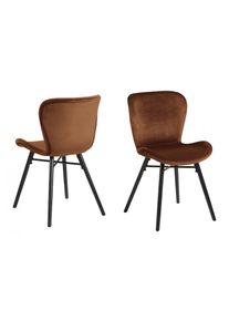 ACTONA GROUP , Esszimmerstuhl, (Set), 2 St., in verschiedenen Bezugsqualitäten , orange
