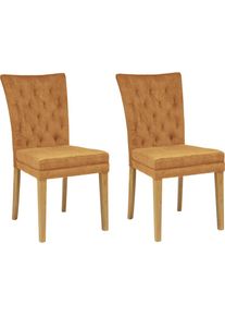 Home Affaire , Esszimmerstuhl »Colorado BESTSELLER Polsterstuhl«, (Set), 2 St., Samtvelours, Beine in eiche oder nussbaum. Im 2er, 4er oder 6er-Set...