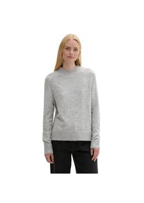Tom Tailor Denim , Strickpullover, mit extra langen Ärmeln , cement grey mélange , XXL (44) , XXL (44) , Kuscheliger Feinstrickpulli von TOM TAILOR...