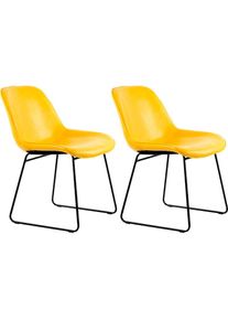 Kayoom , Stuhl »Stuhl Cora 110 2er-Set, Esszimmerstuhl in robuster Aufmachung«, (Set), 2 St., pflegeleicht, modern, strapazierfähig, Blickfang in...