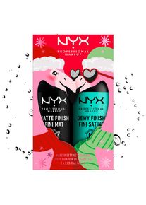 NYX , Pflege-Set »Professional Makeup Setting Spray Duo Matte n Dewy«, mit hoher Wirksamkeit , transparent , Hautpflege von NYX