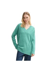Tom Tailor Denim , Longpullover, in Melange Optik , pacific teal melange , S (36) , S (36) , Pullover von Tom Tailor Denim