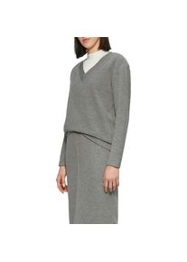 s.Oliver , V-Ausschnitt-Pullover, in melierter Optik , Grey , 38 , 38 , Pullover von s.Oliver