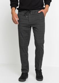 Pantaloni in simil lana con cinta comoda regular fit, Grigio, Taglia 54, bonprix