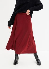 Gonna in jersey svasata, Rosso, Taglia 50/52 (L), bonprix