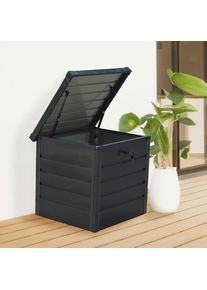 Kissenbox , Anthrazit , Metall , 69x61x63 cm , Gartenzubehör, Kissenboxen